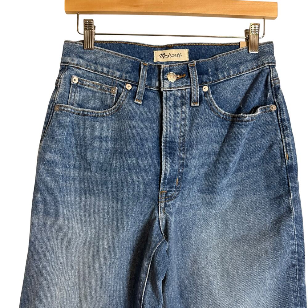 Madewell The Perfect Vintage Straight Leg Casual Denim Blue Jeans Size 27 - Picture 5 of 12
